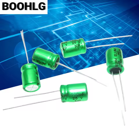10PCS original genuine audio frequency division NP non-polar aluminum electrolytic capacitor 25V 100