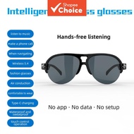 Smart Wireless Audio Glasses, Air Conduction, Bluetooth 5.4, Touch Control, No App Setup, Waterproof