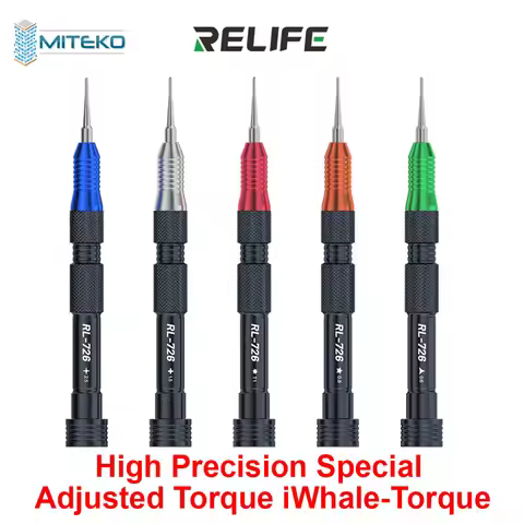 RELIFE RL-726A Precision Screwdriver Set Cellphone Electronic Disassembly Repair 3D Torque S2 Steel 