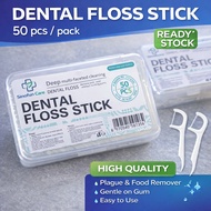 Dental Floss High Quality Toothpicks, 50 Pcs Dental Floss Pick Floss Dispenser Floss Holder