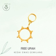[Kedai Emas Gemilang] 3002368 Gold Pendant (2.31Cm) (1.88G) [916 Gold]