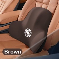 หมอนหลังเอวที่นั่งหมอนไมโครไฟเบอร์โฟมจำรูปลำคอเอวสำหรับการเดินทางของรถยนต์เหมาะสำหรับ MG4 MG3เบาะรอง