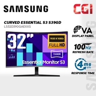 Samsung 32" LS32D390GAEXXS VA FHD 100Hz 4ms Curved Essential Monitor