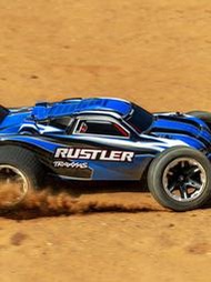 TRAXXAS 新款rustler 2WD有刷 1/10入門級電動遙控越野車#37054-8