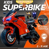 [CEOTOYS] 12V  Motor Elektrik Budak Superbike Children Ride On Electric Super Bike Kids Bike Motorcy