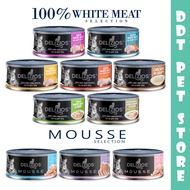 DDT PET STORE  Delizios White Meat Selection Wet Cat Food (80g)