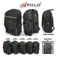 APOLO (More Colour) Usb And Earphone Port (More Colour) Fashion Backpack ( Grade A Two Tone Polyester) 12627HS