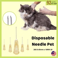 【92 PETSHOP】Jarum Jerawat,Jarum Haiwan Disposable Acne Needle pet needle Disposable Needle 26g