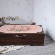 Amour愛木木-古典玫瑰精油木盒 墨水盒 收納木盒