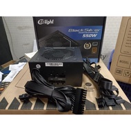 Enlight Black Silver Power Supply 550W 80+ Bronze - PSU 550W Semi Modular