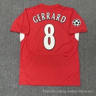 2004 2005 Liverpool Soccer Jersey GERRARD Retro Soccer Shirt Uniforms