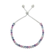 純銀八心八箭鋯石單排手鍊 - 夢精靈