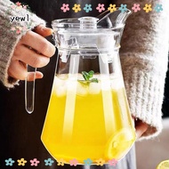 YEWW Water Bottle, Plastic Large Capacity Juice Bottle,  Heat-resistant Transparent Juice Cold Water