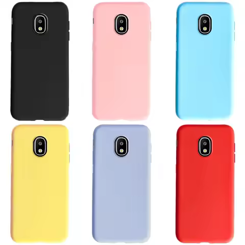 Phone Case For Samsung Galaxy J3 J5 J7 2017 Case J330 J530 J730 Candy Color Soft TPU Back Cover For 