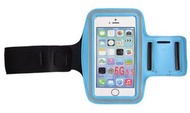 跑步手機臂包 男女運動手機臂套 健身手機帶包（5.5寸 天藍色）