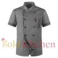 Baju Koki Baju Chef Seragam Koki Seregam Chef Jacket Lengan Pendek Bahan Drill