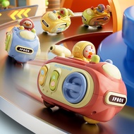 Children Press Whistle Toy Car Multi-Play Toy Car Drop-Resistant Cartoon Habitual Car Gift20260521