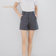 Eyouth 20163 women casual shorts high waist Korean Style cargo two button short waist pants for ladi