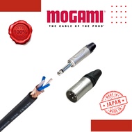 MOGAMI 2534 FLEXIBLE STARQUAD 24AWG OFC MIC CABLE 6MM WITH NEUTRIK XLR MALE TO NEUTRIK 6.3MM MONO JA