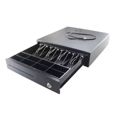 12V 335*378*80mm 8 Grid Three Level Cash Box Cash Box Supermarket Cash Box Can Be Used Independently