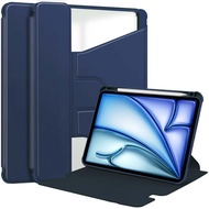 360 Degree rotary stand shockproof case for 2026 iPad Air 13 inch M4 A3461 A3462 A3464 M3 A3268 A326
