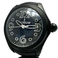 CORUM Bubble Heritage 082.300.98，未使用，限量 350 只，不鏽鋼/皮革自動腕錶，黑色錶盤，男士