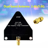 HTDF2.4G/5.8G Image Transmission Antenna WiFi Dual-Band Antenna Gain 6-7dB50 ω High Gain Wireless Si