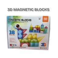 3D MAGNETIC BLOCKS - 38PCS