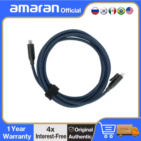 amaran USB-C to USB-C Locking Charging Cable 3-meter (9.84 feet) Supports up to 28V/5A 140W PD3.1 fo