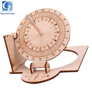 [Gazechimp] Equatorial Sundial Clock DIY Wooden Building Kit for Adults And Children