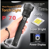 XHP 50/XHP 70 USB RECHARGEABLE TORCHLIGHT 50000LM( NOT  INCLUDE BATTERY )