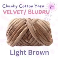 Velvet Bludru Yarn Chunky Cotton Yarn Chunky Bag Premium Jumbo Yarn Knit Bag Soft Velvet Bludru Neo 