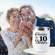 10th Anniversary Wedding Gifts for Couple Wife Husband Gifts for Tin Wedding Ten Years Anniversary D