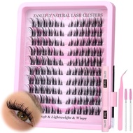 Lash Clusters Kit Cat Eye Wispy Eyelash Extension Kit Manga LC Individual Lashes Natural Fox Eye Eye