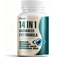 14-in-1 Advanced Eye Formula, Eye Supplement, Eye Vitamin and Mineral Supplement with Lutein - 60 Ca