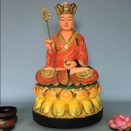 Wholesale Bodhisattva Resin Crafts Glass Steel Buddha Statue Extremely Colorful Painted Temple Ornam