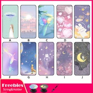 For Samsung Galaxy A8S/A9 2016/A9 Pro 2016/A9 2018/A950/A8 Star/A9 Star/A750/A7 2018 Mobile phone case silicone soft cover, with the same bracket and rope