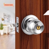 PEONYTWO Cylindrical Door lock, Stainless Steel Lockset Cylinder,  Knobset Door Lock Cylinder Door