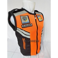 Thick mesh transportation agency vest, latest transportation agency vest, orange transportation agen