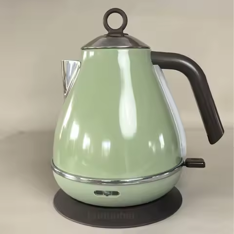 1.7L Retro Baking Paint Electrc Kettle Boiling Kettle Automatic Power Off 304 stainless Steel Teapot