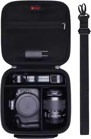 XANAD Hard Camera Case Bag Compatible with Canon EOS Rebel T7/T100/R50/R50 V/RP/R8/R6 Mark II/ R7/R1