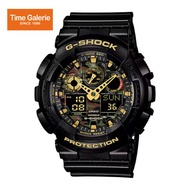 Casio G-Shock GA-100CF-1A9DR Black Camouflage Dial Black Resin Strap