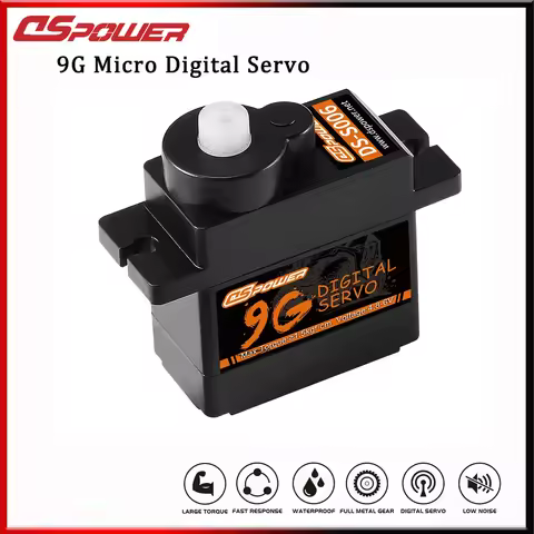DSPOWER 9G Micro Mini Servo Motor for 450 Helicoper SCX24 RC Car Boat WLtoys K969 K989 K999 Mini Q A