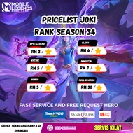 Joki Mobile Legends Rank Boosting Service