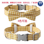 Sale New Product Dog Bow Tie Plaid Dog Collar Dog Pet British Collar