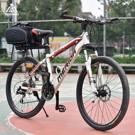 √ Bicycle rear shelf with mudguard Mountain bike quick release aluminum alloy rear frame manned rear seat bicycle.