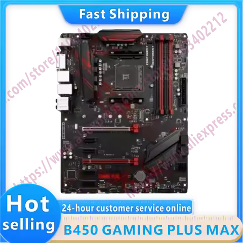 B450 GAMING PLUS MAX B450 AM4 DDR4 128 GB SATAIII PCI-E 3.0 USB 3.2 M.2 ATX
