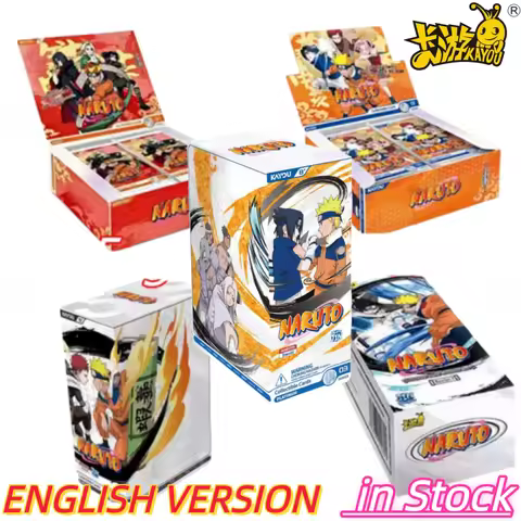 KAYOU Genuine Naruto T2W8 T4W6 English Version Anime Card Box Rare CR SP MR Collection Card Ninja Wo