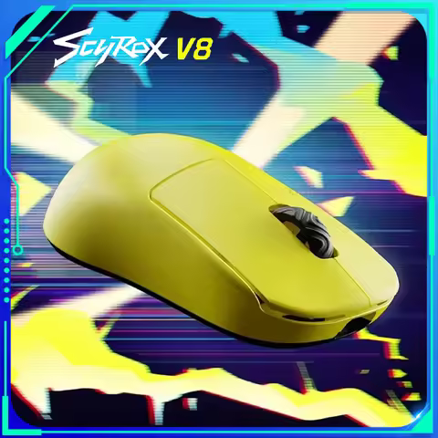Scyrox V8 Mouse Dual Mode Wireless Mouse Paw3950 8K Low Latency Gaming Mice Lightweight Nordic52840 