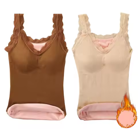 1pcs Woman Thermal Underwear Thermo Lingerie Winter Soft Warm Top Wear Thermo Vest Undershirt Intima
